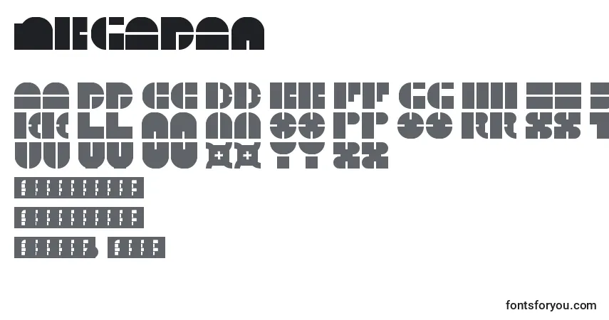 Schriftart 5Megabam – Alphabet, Zahlen, spezielle Symbole
