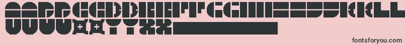 Police 5Megabam – polices noires sur fond rose
