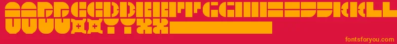 fuente 5Megabam – Fuentes Naranjas Sobre Fondo Rojo