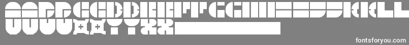 5Megabam-Schriftart – Weiße Schriften auf grauem Hintergrund