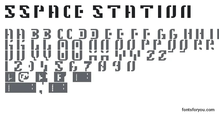 A fonte 5Space Station – alfabeto, números, caracteres especiais