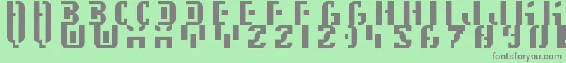 5Space Station Font – Gray Fonts on Green Background