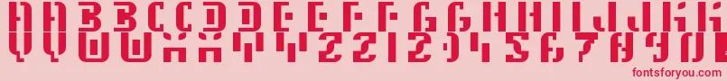 5Space Station Font – Red Fonts on Pink Background