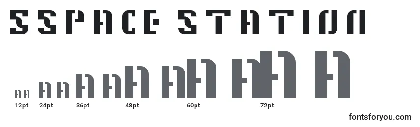 Размеры шрифта 5Space Station