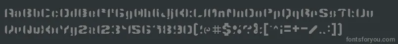 fuente 5structonix – Fuentes Grises Sobre Fondo Negro