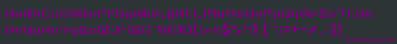 5structonix Font – Purple Fonts on Black Background