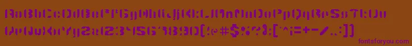 Шрифт 5structonix – фиолетовые шрифты на коричневом фоне