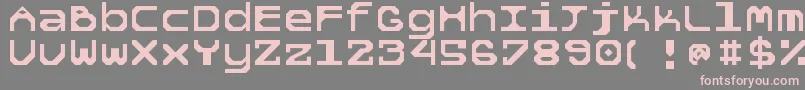 fuente 5tekknosystem – Fuentes Rosadas Sobre Fondo Gris
