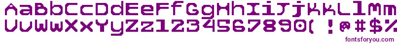 5tekknosystem Font – Purple Fonts on White Background