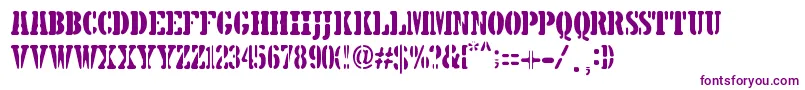 Police 5TH AVENUE STENCIL – polices violettes