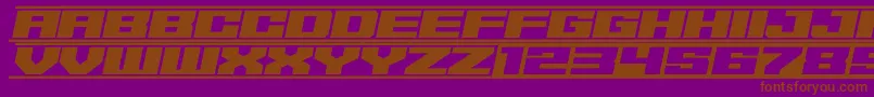 62DRAGZ Font – Brown Fonts on Purple Background