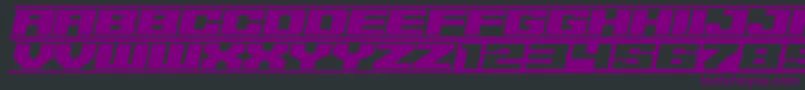 62DRAGZ Font – Purple Fonts on Black Background