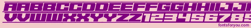 62DRAGZ Font – Purple Fonts on Pink Background