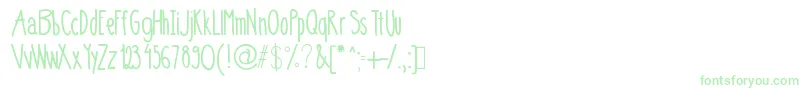 0,75フォントについての詳細 フォント0,75 – 緑のフォント