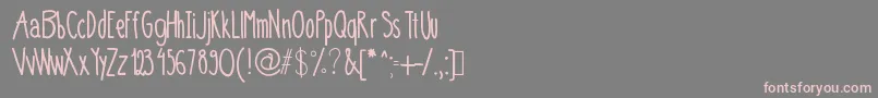 0,75フォントについての詳細 フォント0,75 – 灰色の背景にピンクのフォント