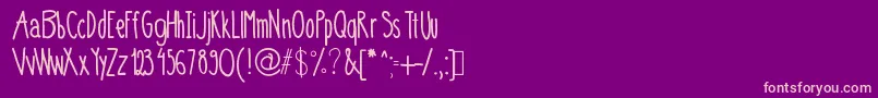 En savoir plus sur la police 0,75 Police 0,75 – polices roses sur fond violet