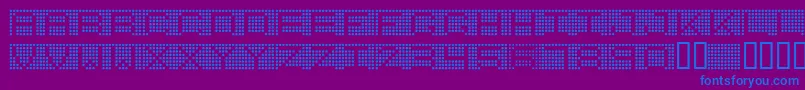 7INCR    Font – Blue Fonts on Purple Background