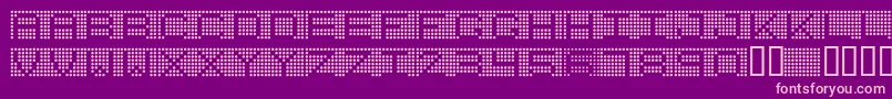 7INCR    Font – Pink Fonts on Purple Background