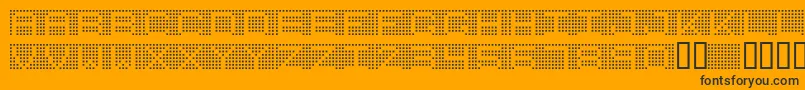 7INCRG   Font – Black Fonts on Orange Background