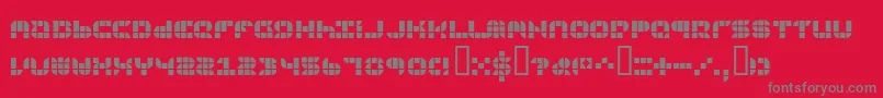 9SQGRG   Font – Gray Fonts on Red Background