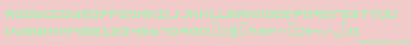 9SQGRG   Font – Green Fonts on Pink Background