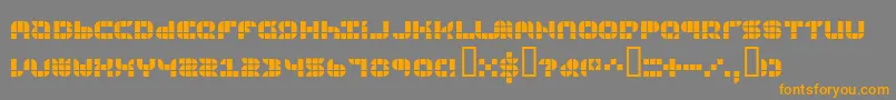 9SQGRG   Font – Orange Fonts on Gray Background