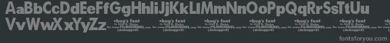 A Bug s Life   Debugged Font – Gray Fonts on Black Background