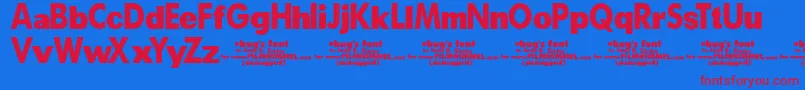 A Bug s Life   Debugged Font – Red Fonts on Blue Background