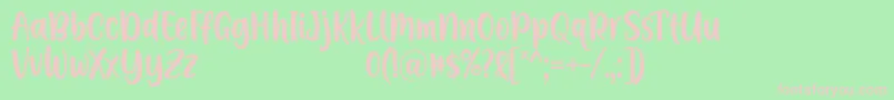 fuente A Calling Font D by 7NTypes – Fuentes Rosadas Sobre Fondo Verde