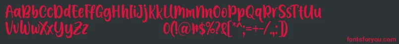 Police A Calling Font D by 7NTypes – polices rouges sur fond noir