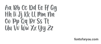 Schriftart A Calling Font D by 7NTypes