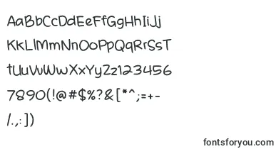 A Casual Handwritten Pen Noncommercial font – Fonts Starting With A