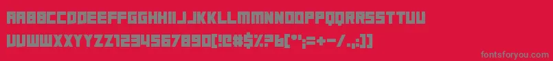 A Friend In Deed Font – Gray Fonts on Red Background