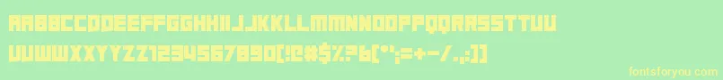 A Friend In Deed Font – Yellow Fonts on Green Background