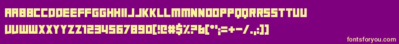 A Friend In Deed Font – Yellow Fonts on Purple Background