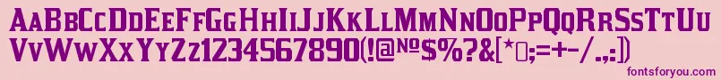 KirstyRegular Font – Purple Fonts on Pink Background