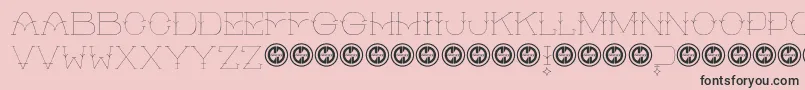 A Glimpse Font – Black Fonts on Pink Background