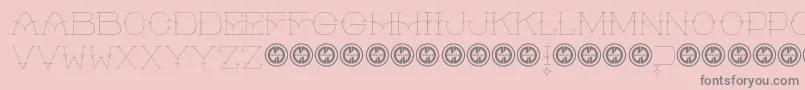A Glimpse Font – Gray Fonts on Pink Background