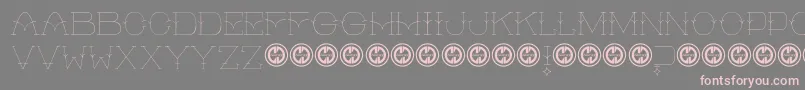 fuente A Glimpse – Fuentes Rosadas Sobre Fondo Gris