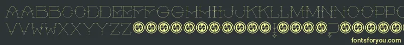 A Glimpse Font – Yellow Fonts on Black Background