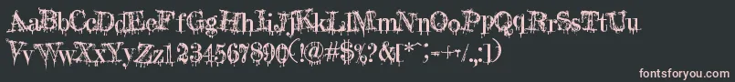 A Lolita Scorned Font – Pink Fonts on Black Background