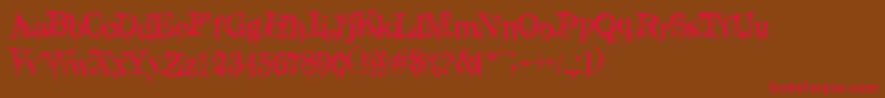 A Lolita Scorned Font – Red Fonts on Brown Background