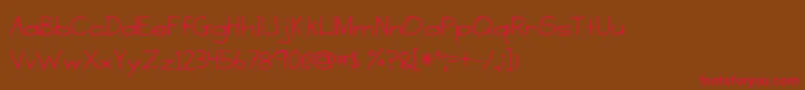 A Sensible Armadillo Font – Red Fonts on Brown Background