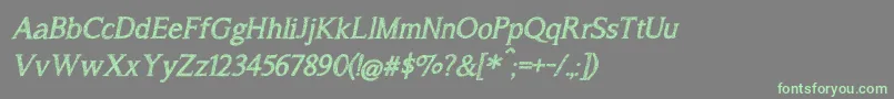 Lisätietoja A Song For Jennifer Italic-fontista A Song For Jennifer Italic-fontti – vihreät fontit harmaalla taustalla