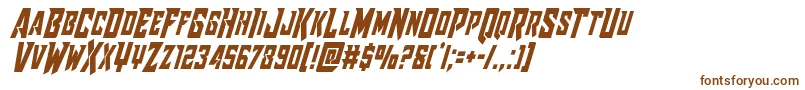 Raidercrusadercond Font – Brown Fonts on White Background