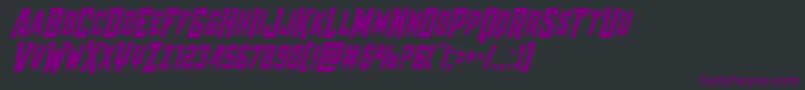 Raidercrusadercond Font – Purple Fonts on Black Background