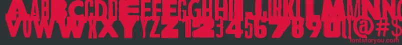 A Wolf At The Door Font – Red Fonts on Black Background