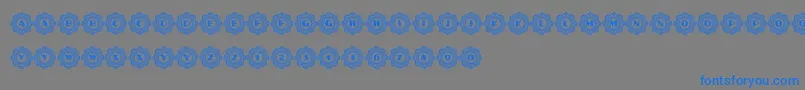 Weitere Informationen zur AafiaCapitals-Schriftart AafiaCapitals-Schriftart – Blaue Schriften auf grauem Hintergrund