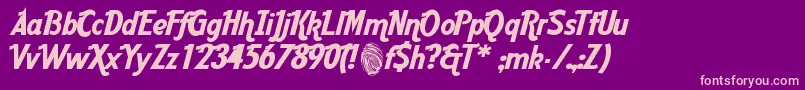 AARDC    Font – Pink Fonts on Purple Background