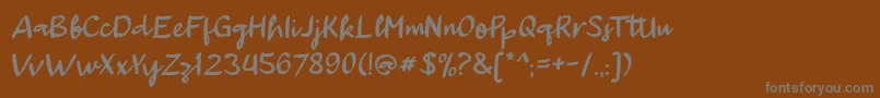 More about aAutoyesClosely Font aAutoyesClosely Font – Gray Fonts on Brown Background